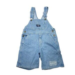 Vintage OshKosh B'gosh Vestbak Blue Denim Carpenter Overalls Kids Size 6
